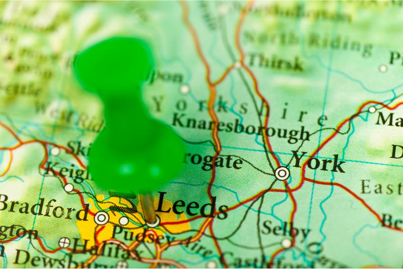 Leeds England Map Image